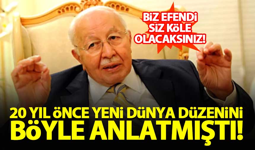 Erbakan Y L Nda Yeni D Nya D Zeni Ni B Yle A Klam T