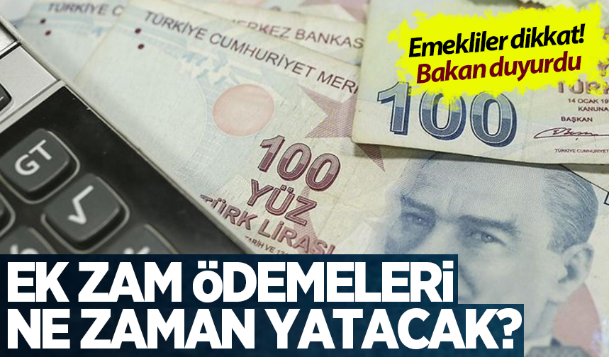 Bakan Işıkhan açıkladı Emeklilerin ek zam ödemeleri hesaplarına ne