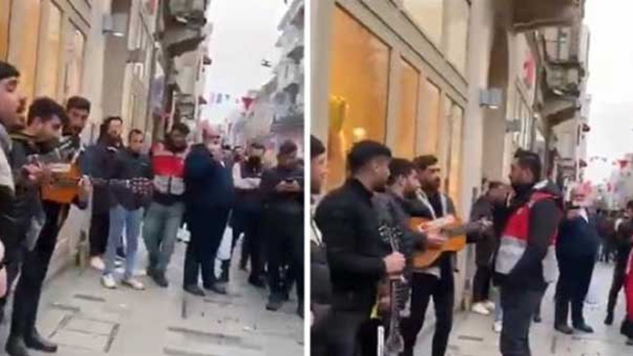 İstiklal Caddesi'nde 'Kürtçe müzik engellendi' provokasyonu