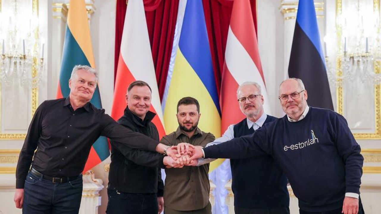 Dört ülke liderinden Ukrayna ziyareti