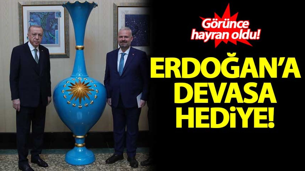 Erdoğan'a devasa hediye! Hayran kaldı...