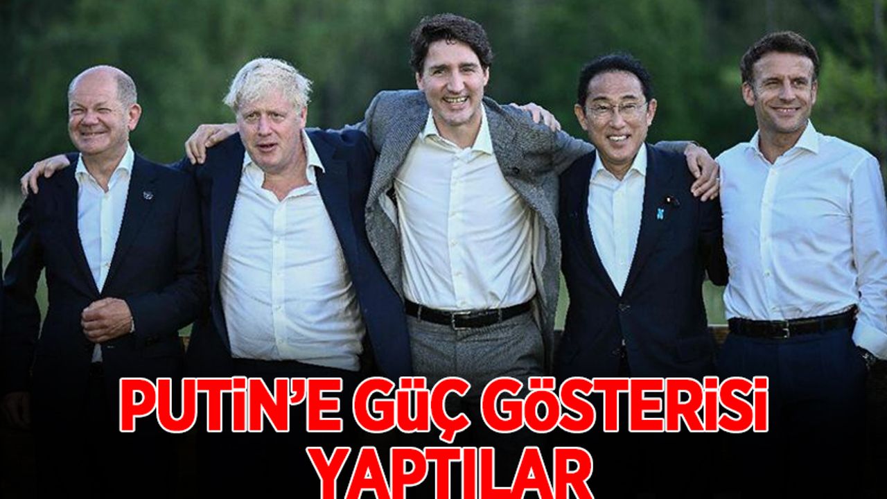 G7 liderleri Putin'i ti'ye aldı