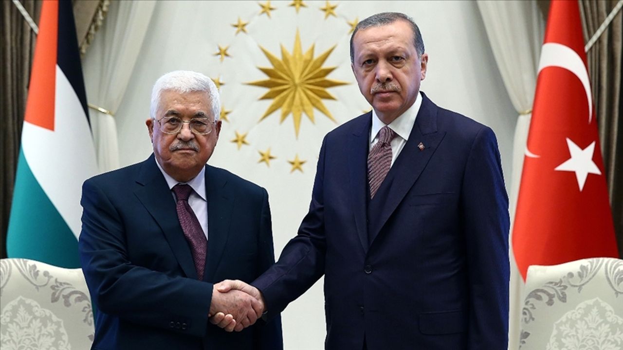 Başkan Erdoğan Filistin Devlet Başkanı ile görüştü