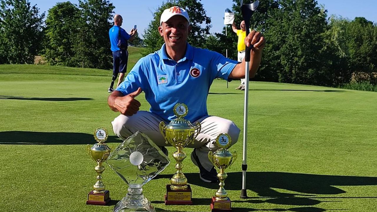 Milli golfçü Mehmet Kazan, Hollanda'da şampiyon oldu
