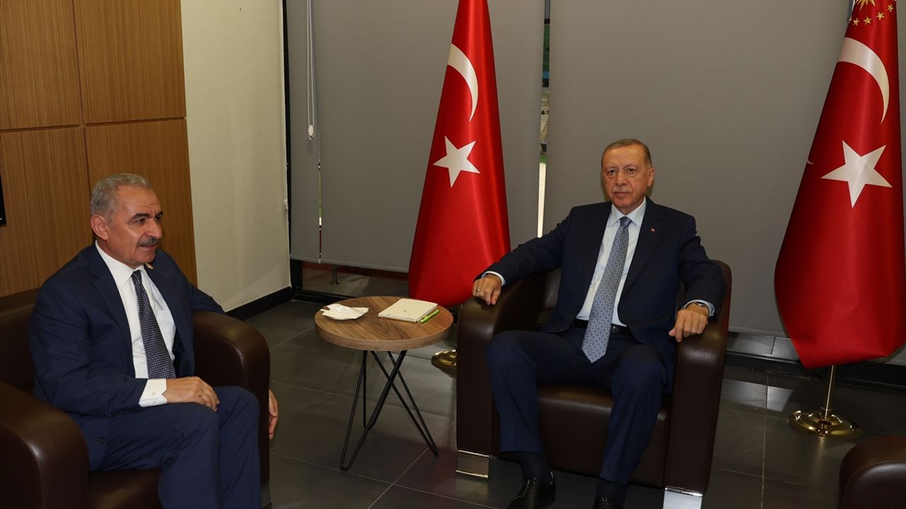 Başkan Erdoğan Filistin Başbakanı Iştiyye ile görüştü