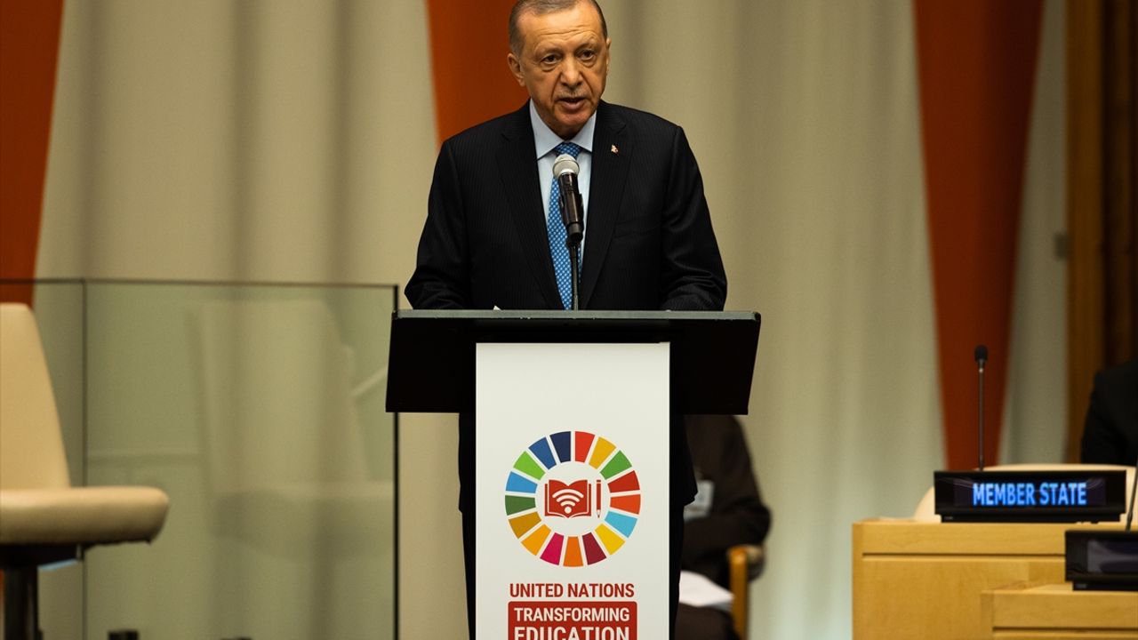 Cumhurbaşkanı Erdoğan, BM'de "Eğitimin Dönüştürülmesi Zirvesi"nde konuştu