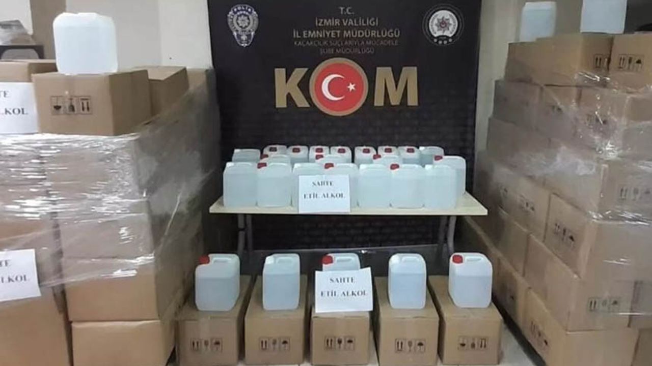 İstanbul’da 12 ton sahte alkol ele geçirildi
