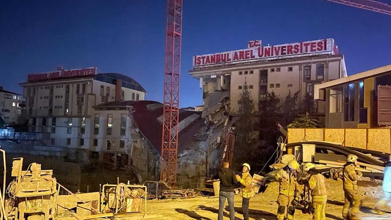 İstanbul Arel Üniversitesi'nin binası çöktü