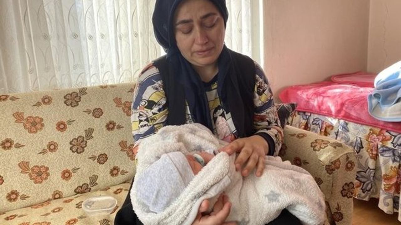 Amasra'daki patlamada hayatını kaybeden madencinin eşi doğum yaptı
