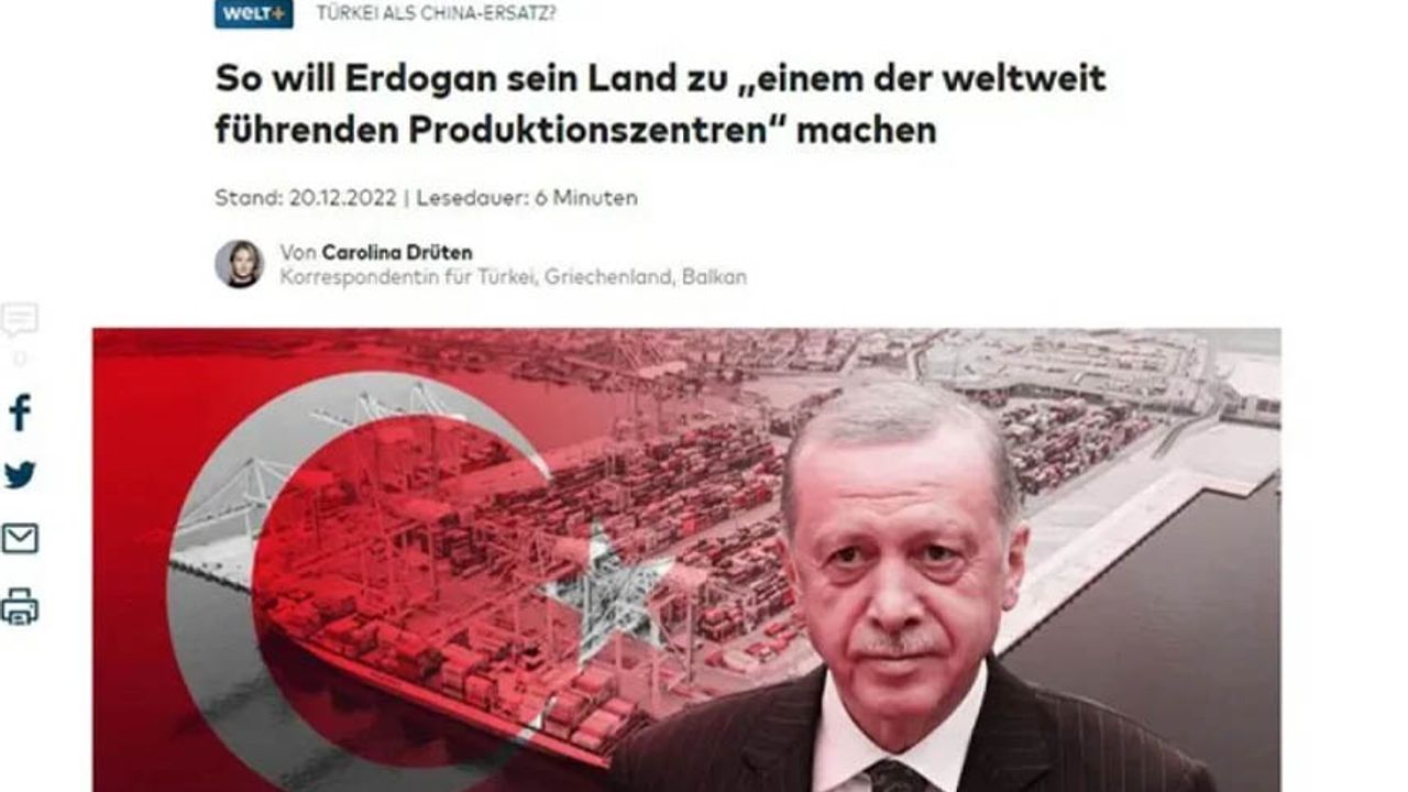 Alman Die Welt: Türkiye üretim merkezi olma yolunda