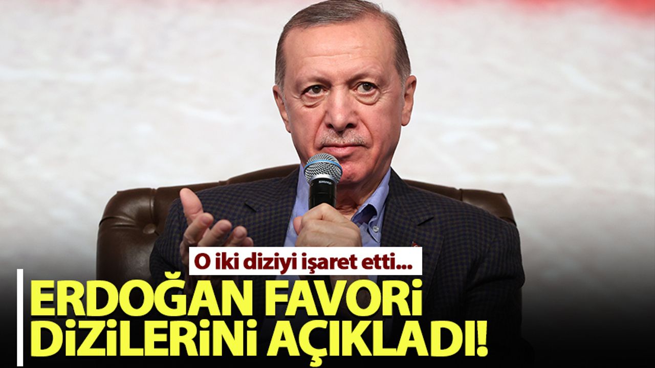 Erdoğan favori dizilerini açıkladı!