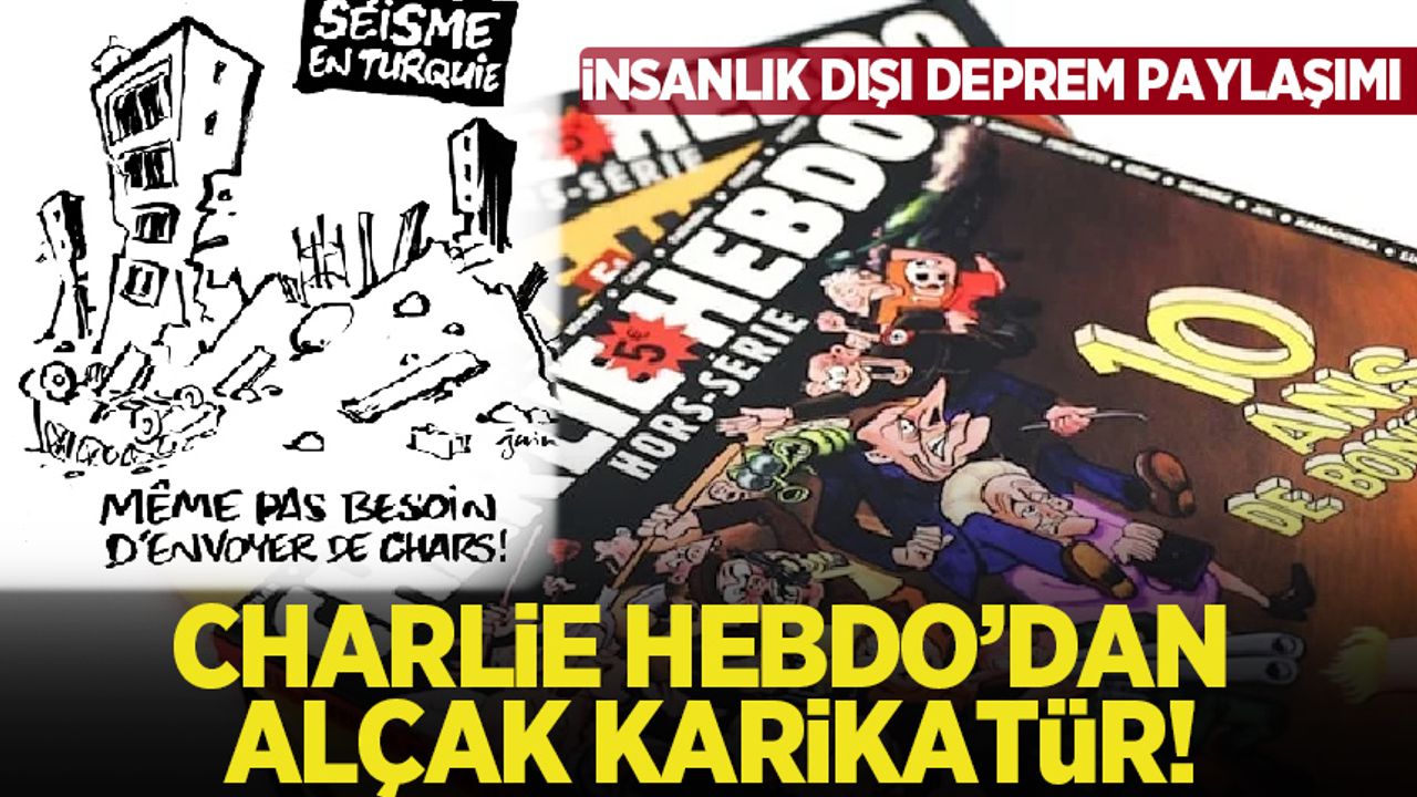 Charlie Hebdo'dan alçak karikatür