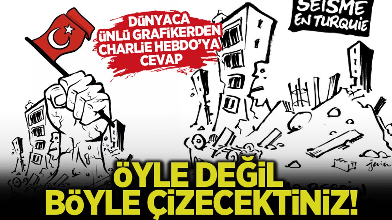 Ünlü grafik tasarımcıdan Charlie Hebdo'ya cevap: Yeniden ayağa kalkacağız