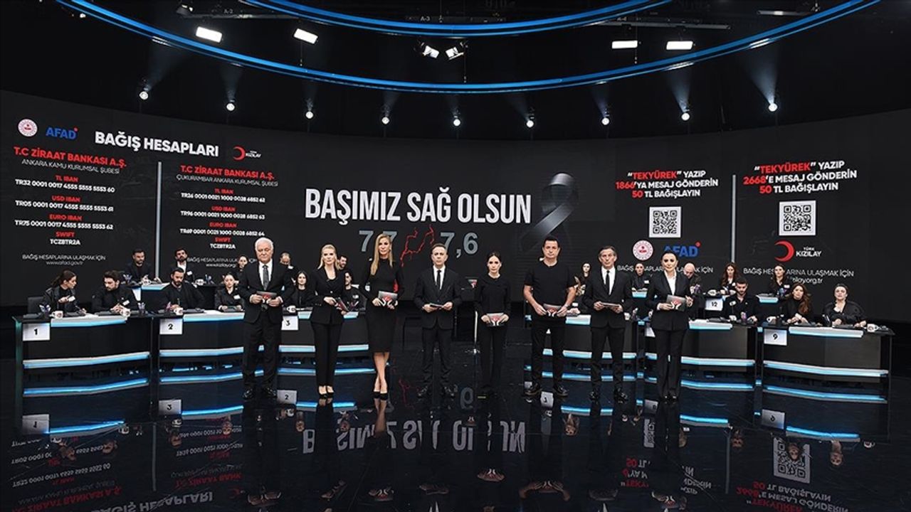 Türkiye Tek Yürek oldu; Ortak yayında rekor bağış