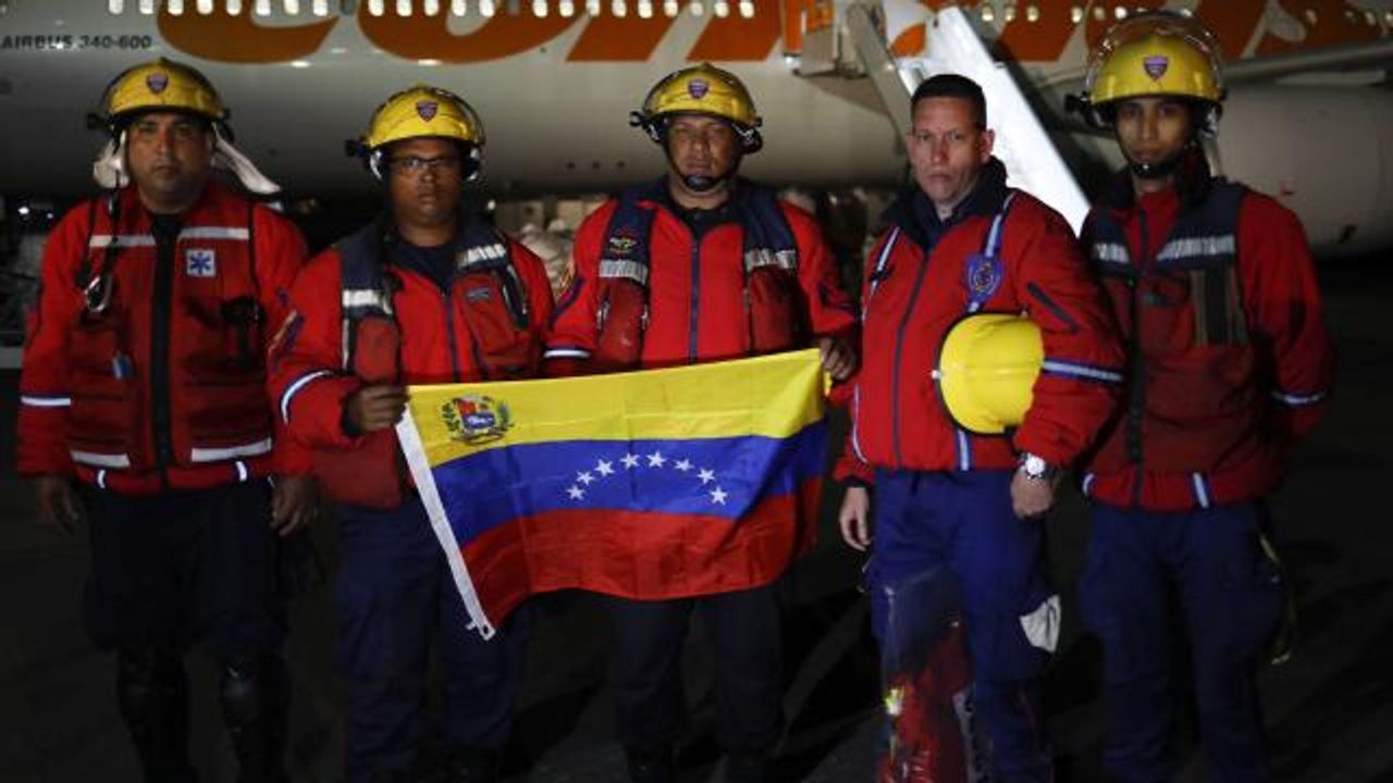 Venezuela'dan Türkiye ve Suriye'ye 50 kişilik arama kurtarma ekibi