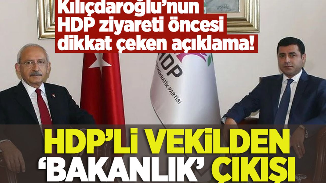 Seçim yaklaştıkça el yükseltiyorlar! HDP'li vekilden bakanlık çıkışı