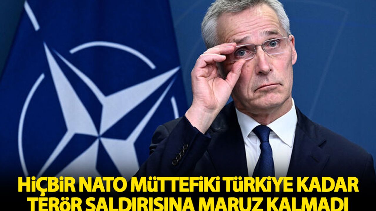 'Hiçbir NATO müttefiki Türkiye kadar terör saldırısına maruz kalmadı'