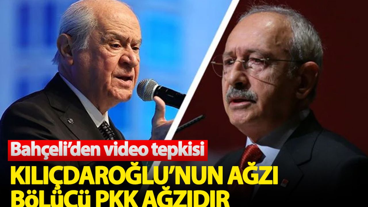 Bahçeli: Kılıçdaroğlu'nun ağzı bölücü PKK'nın ağzıdır