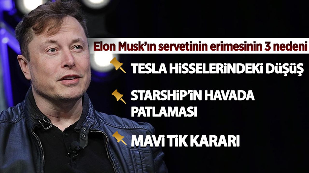 Elon Musk'ın servetindeki büyük erimenin 3 nedeni