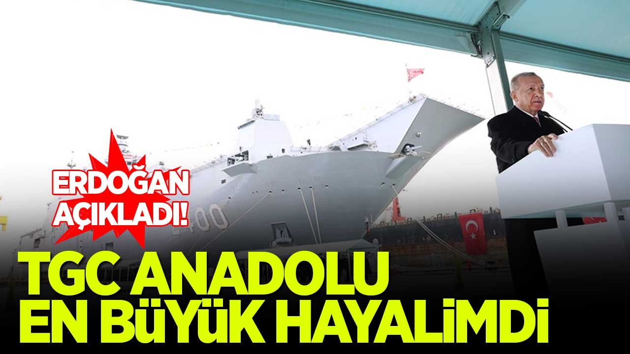Erdoğan: TGC Anadolu en büyük hayalimdi