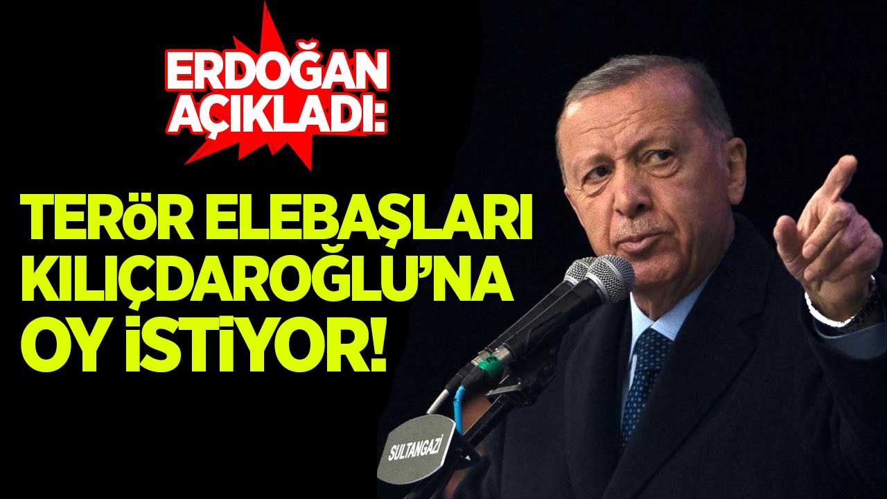 Erdoğan: Terör elebaşları Kılıçdaroğlu'na oy istiyor