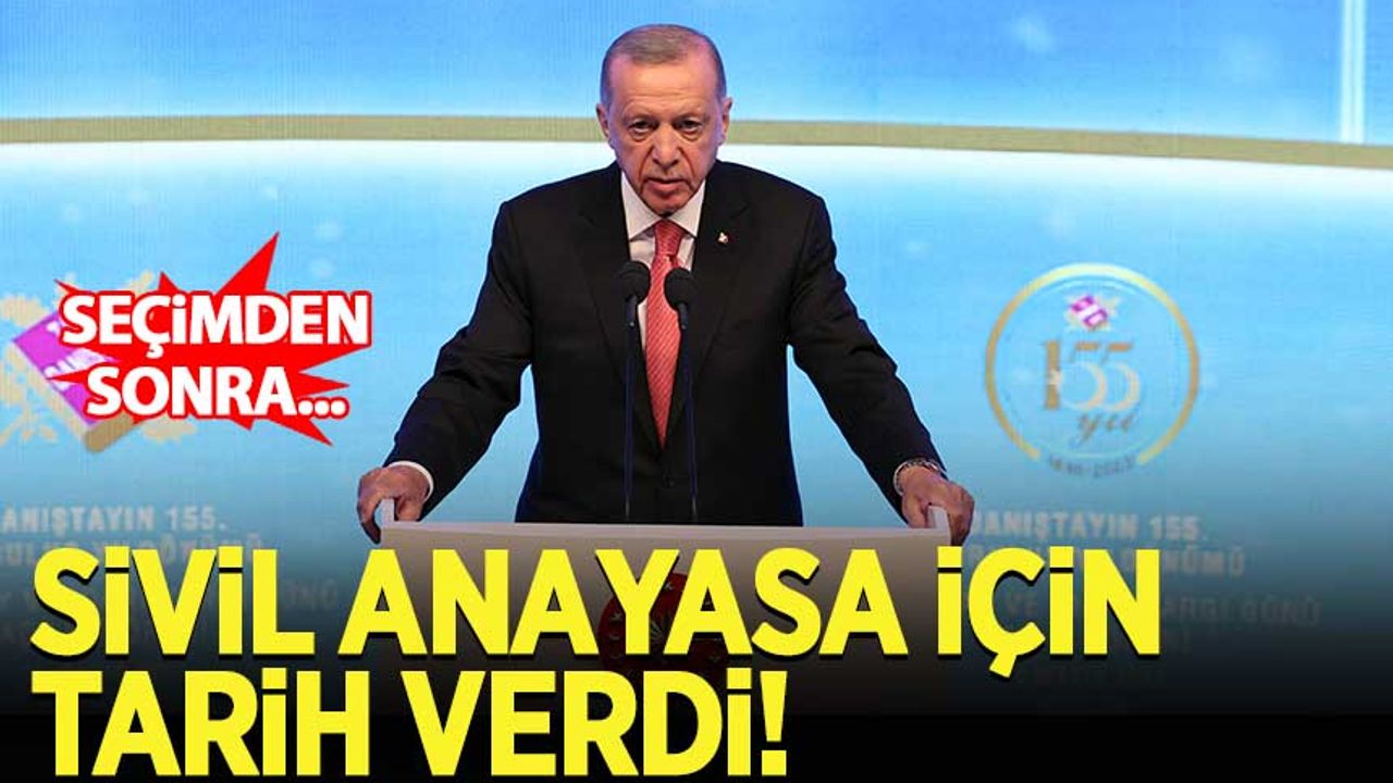 Erdoğan'dan sivil anayasa açıklaması! Seçimden sonra...