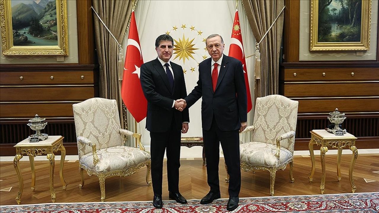 Başkan Erdoğan, Barzani'yi kabul etti