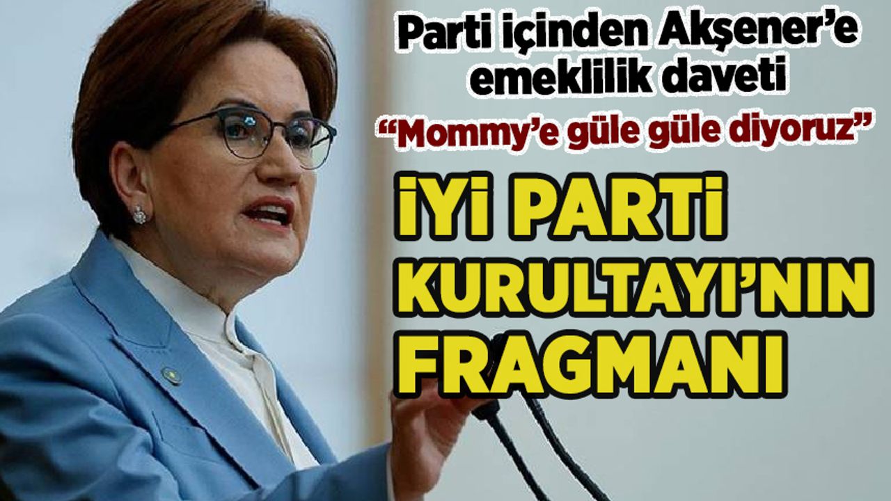İYİ Parti'de Akşener'e istifa çağrısı: 'Otur-kalk' eleştirisi