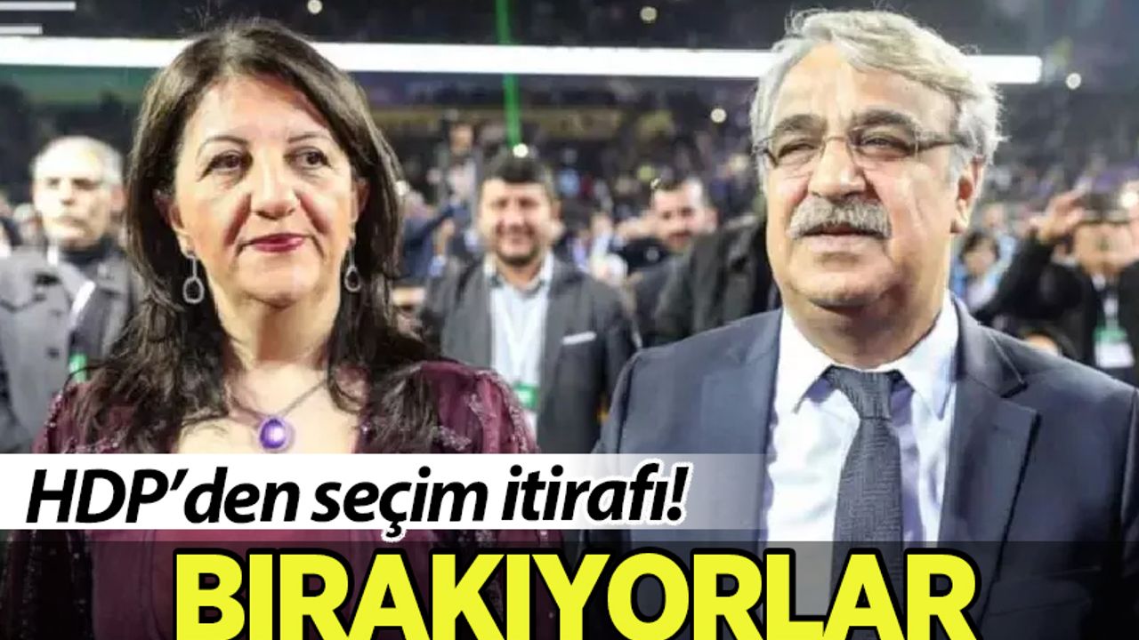 HDP'li Pervin Buldan ve Mithat Sancar'dan seçim itirafı! Bırakıyorlar