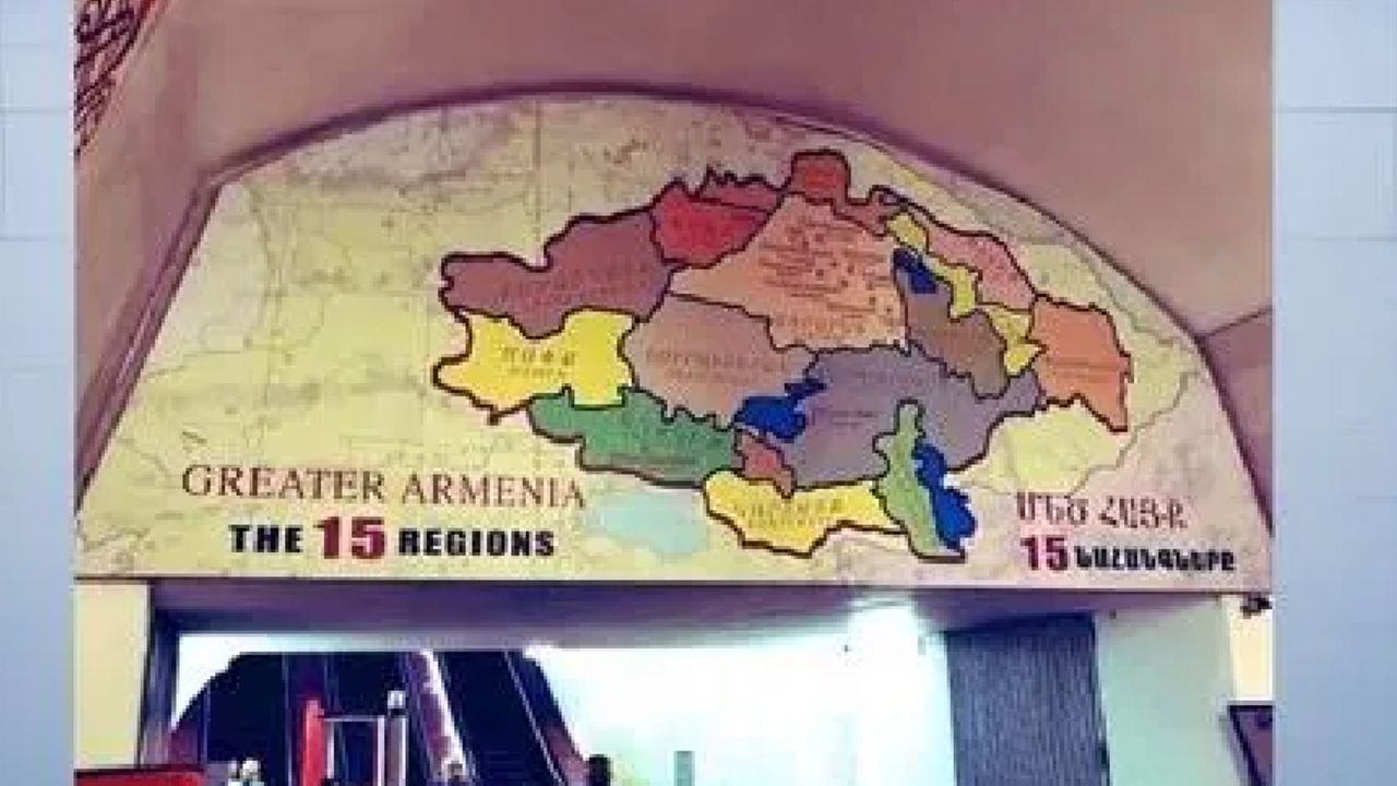 Ermenistan skandal haritayı bir kez daha paylaştı