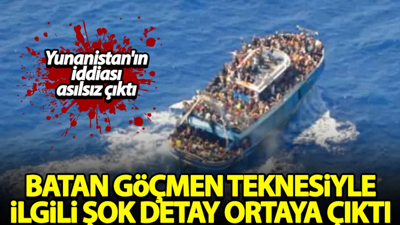 Yunanistan'daki batan göçmen teknesiyle ilgili şok detay
