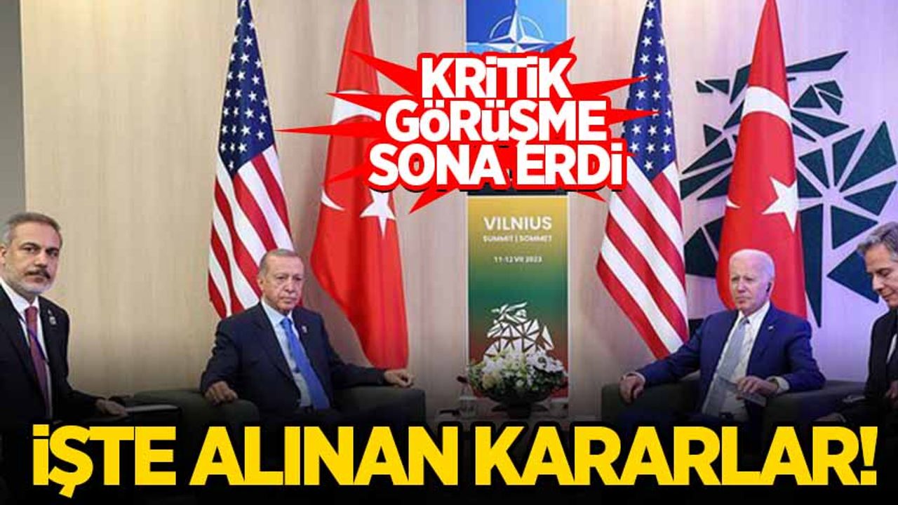 Erdoğan-Biden zirvesi sona erdi! İşte görüşmenin detayları...