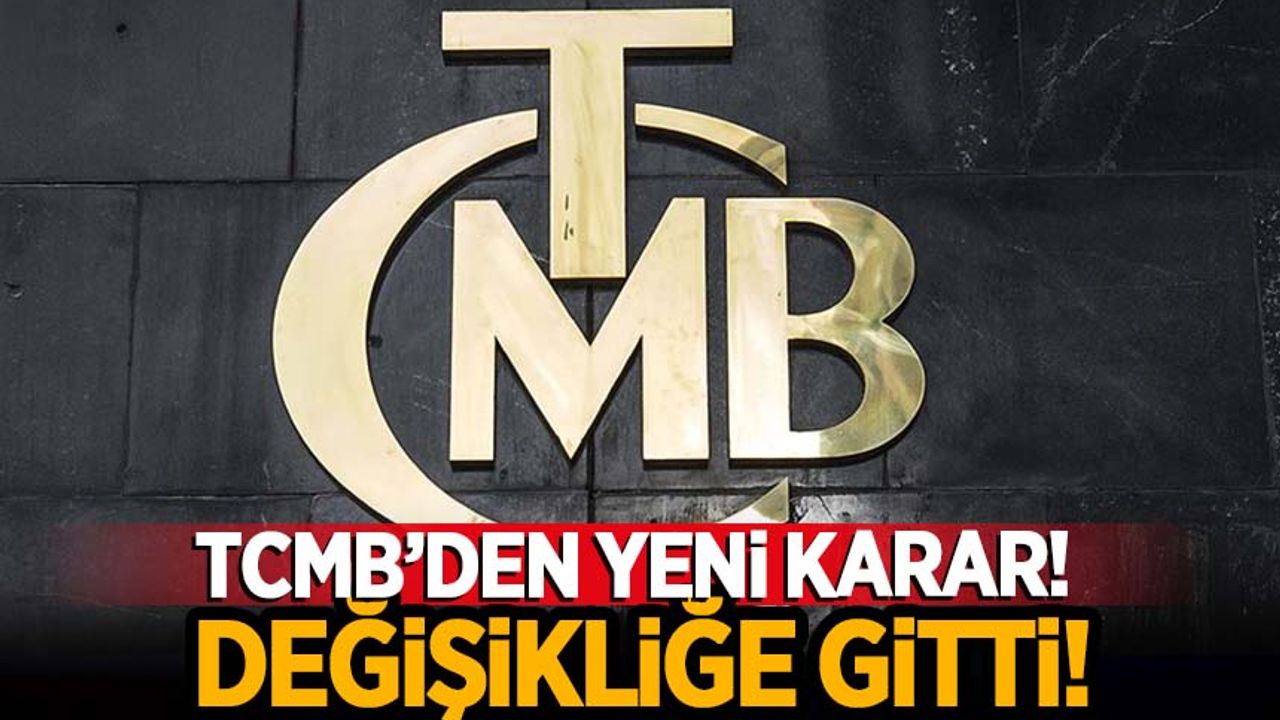 TCMB'den Yeni Karar! - Habervakti, Son Dakika Haber, Haber, Güncel ...