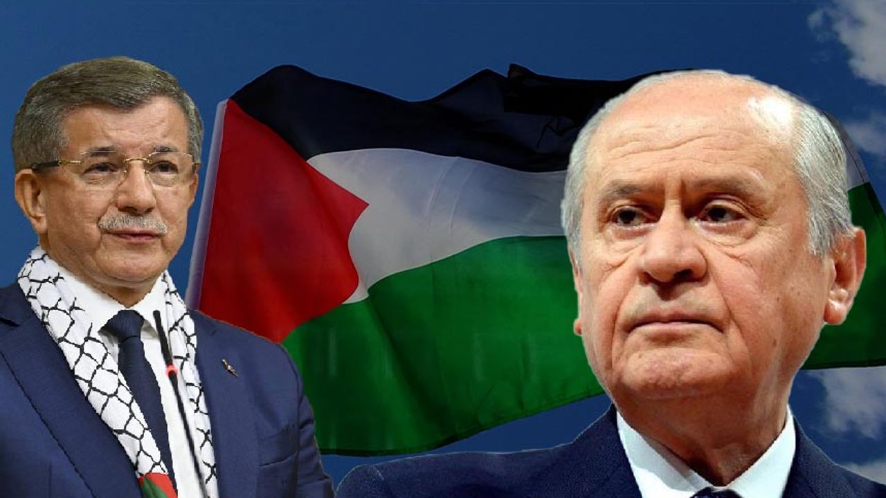 Bahçeli ve Davutoğlu, Filistin için yüz yüze görüşmeye karar verdi