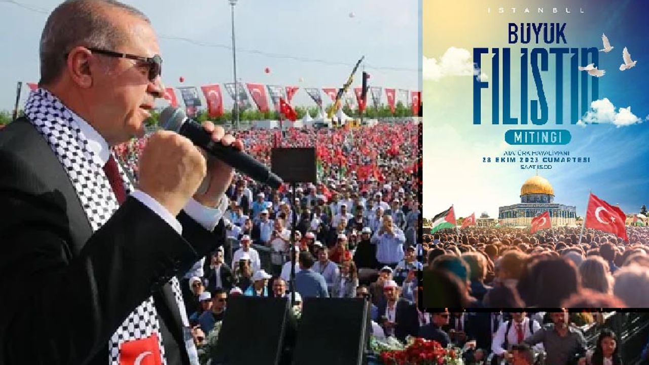 Cumhurbaşkanı Erdoğan'dan Büyük Filistin Mitingi'ne davet
