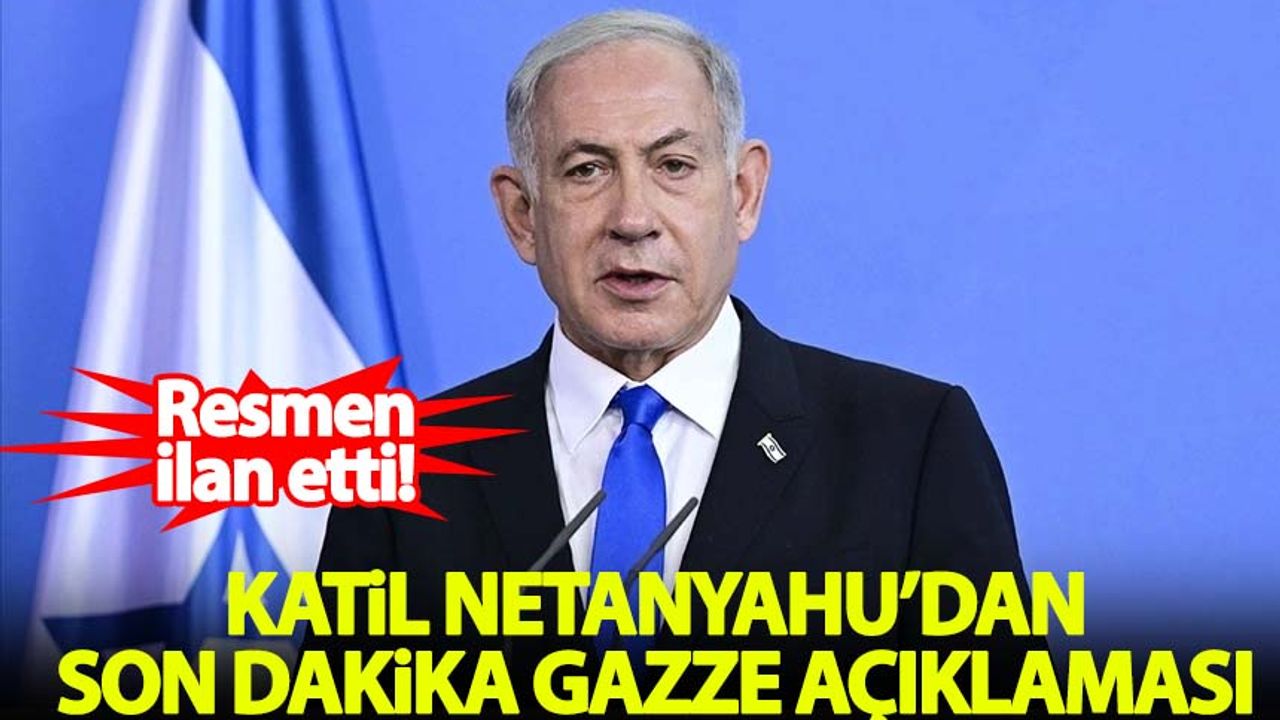 Netanyahu'dan, Gazze'ye harekat açıklaması!