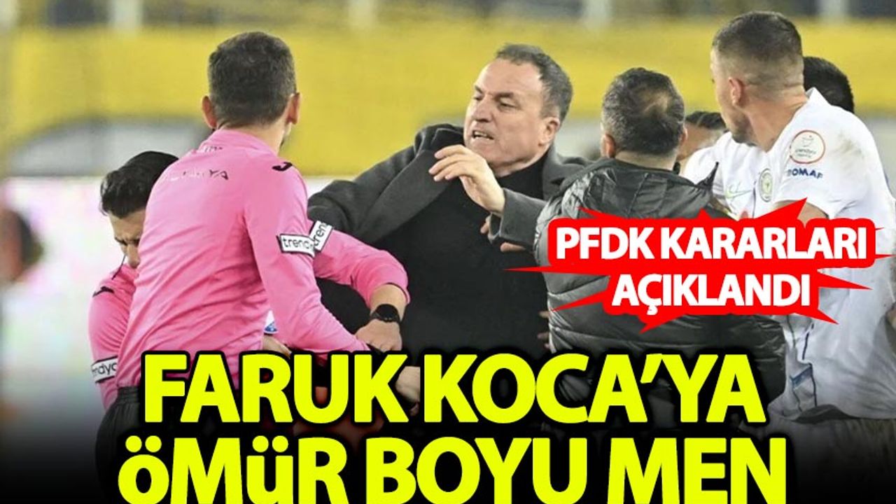 Ankaragücü ve Faruk Koca'nın cezaları açıklandı!