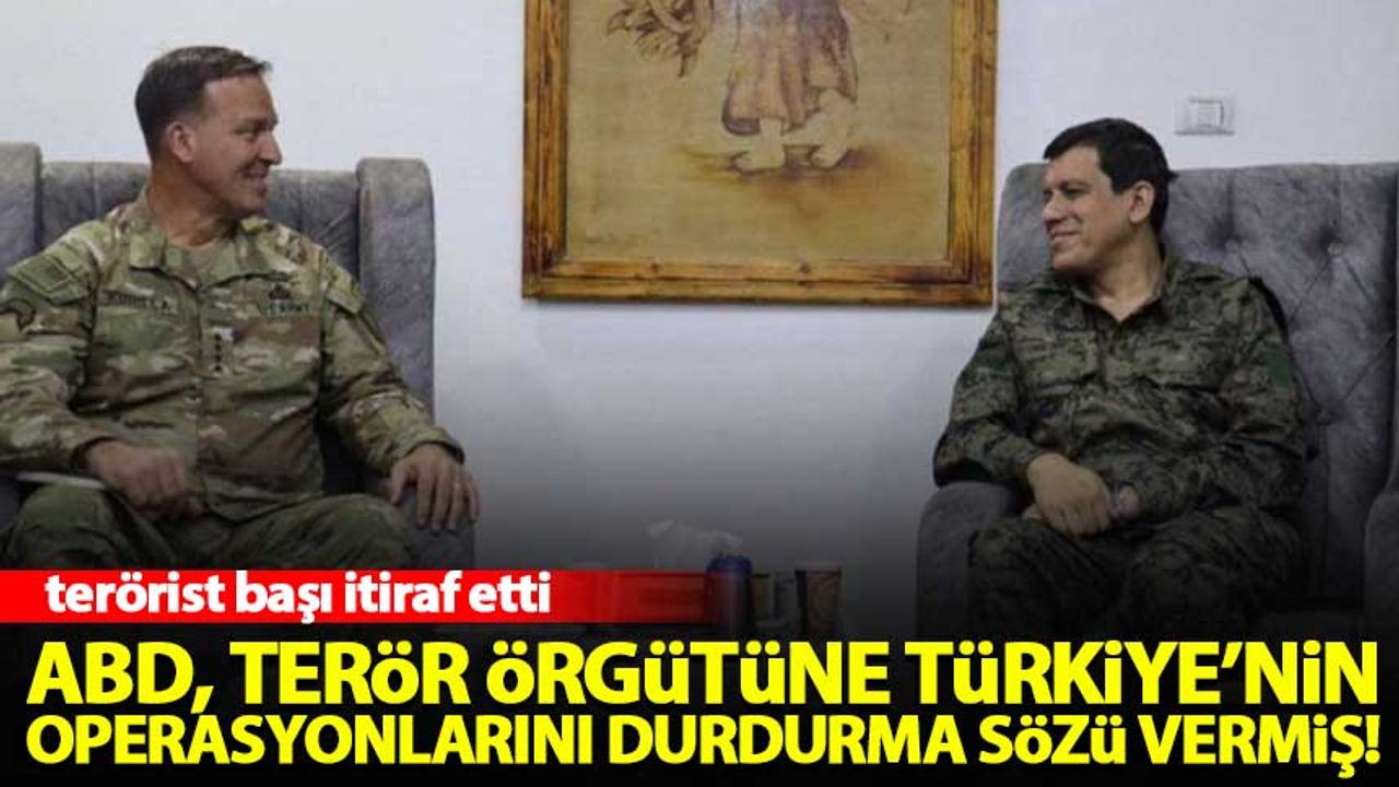 ABD, terör örgütü PKK'ya 'Türkiye'nin operasyonlarını durdurma' sözü vermiş!