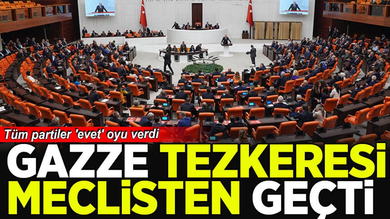 İşte Gazi Mecliste kabul edilen Gazze tezkeresinin maddeleri