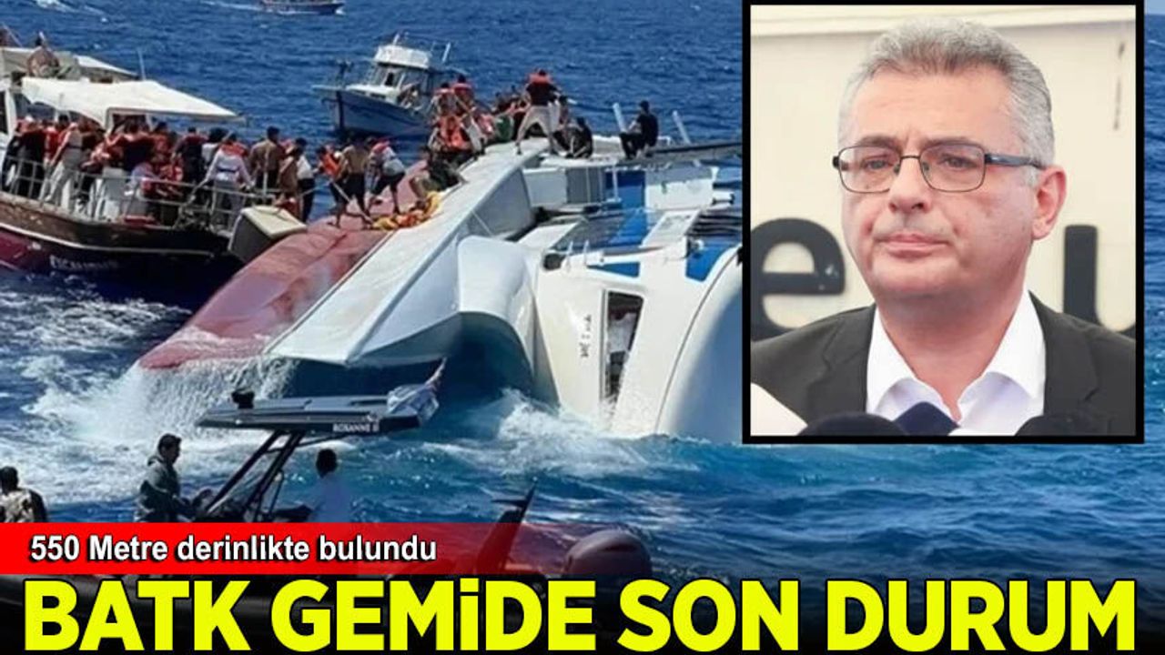 Tufan Erhürman: Girne'de batan geminin konumu tespit edildi