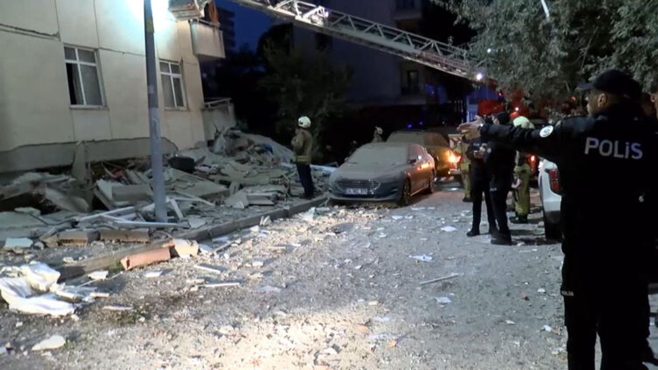 Maltepe’de 7 katlı binada kısmi çökme meydana geldi