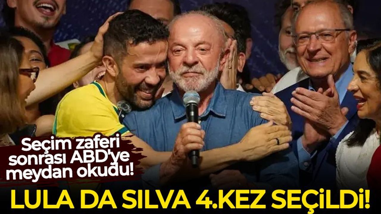 Brezilya'da seçimin kazananı Lula da Silva oldu! Seçim zaferi sonrası ABD'ye meydan okudu!