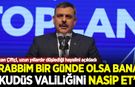 Bakan Çiftçi hayalini açıkladı: Rabbim bir günde olsa bana Kudüs valiliğini nasip et