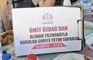 Ümit Özdağ'dan alınan tazminat parasıyla Suriye'de yetim sofrası kuruldu