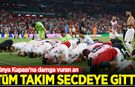Dünya Kupası'na damga vuran an: Tüm takım secdeye gitti