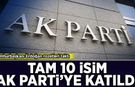 Cumhurbaşkanı Erdoğan rozetleri taktı: 10 isim AK Parti'ye katıldı
