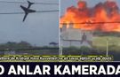 İngiltere'de Kraliyet Hava Kuvvetleri'ne ait savaş eğitim uçağı düştü! O anlar kamerada