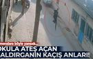 Manisa'da okula ateş açan saldırganın kaçtığı anlar ortaya çıktı