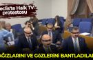 Yeni Parti milletvekilleri Halk TV'ye kayyum atanmasını protesto etti