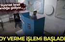Siyonist İsrail'de kritik gün: Oy verme işlemi başladı